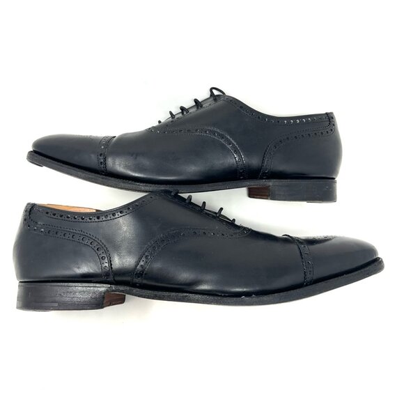 Shipton & Heneage Mens Winchester Wingtip Oxford Sz 14 Black Leather England main image 4